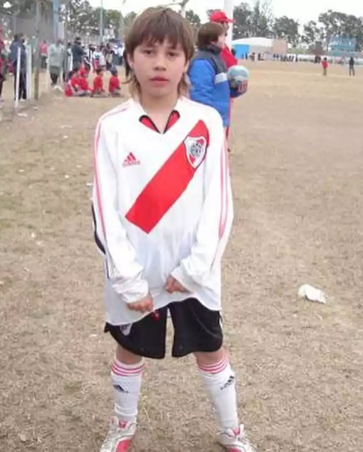 Gonzalo Montiel en las inferiores de River Plate