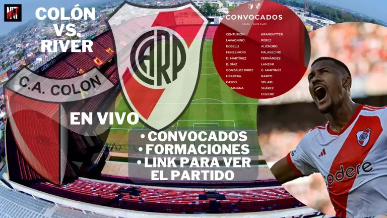Copa LPF 2023: Colón vs. River Plate en vivo